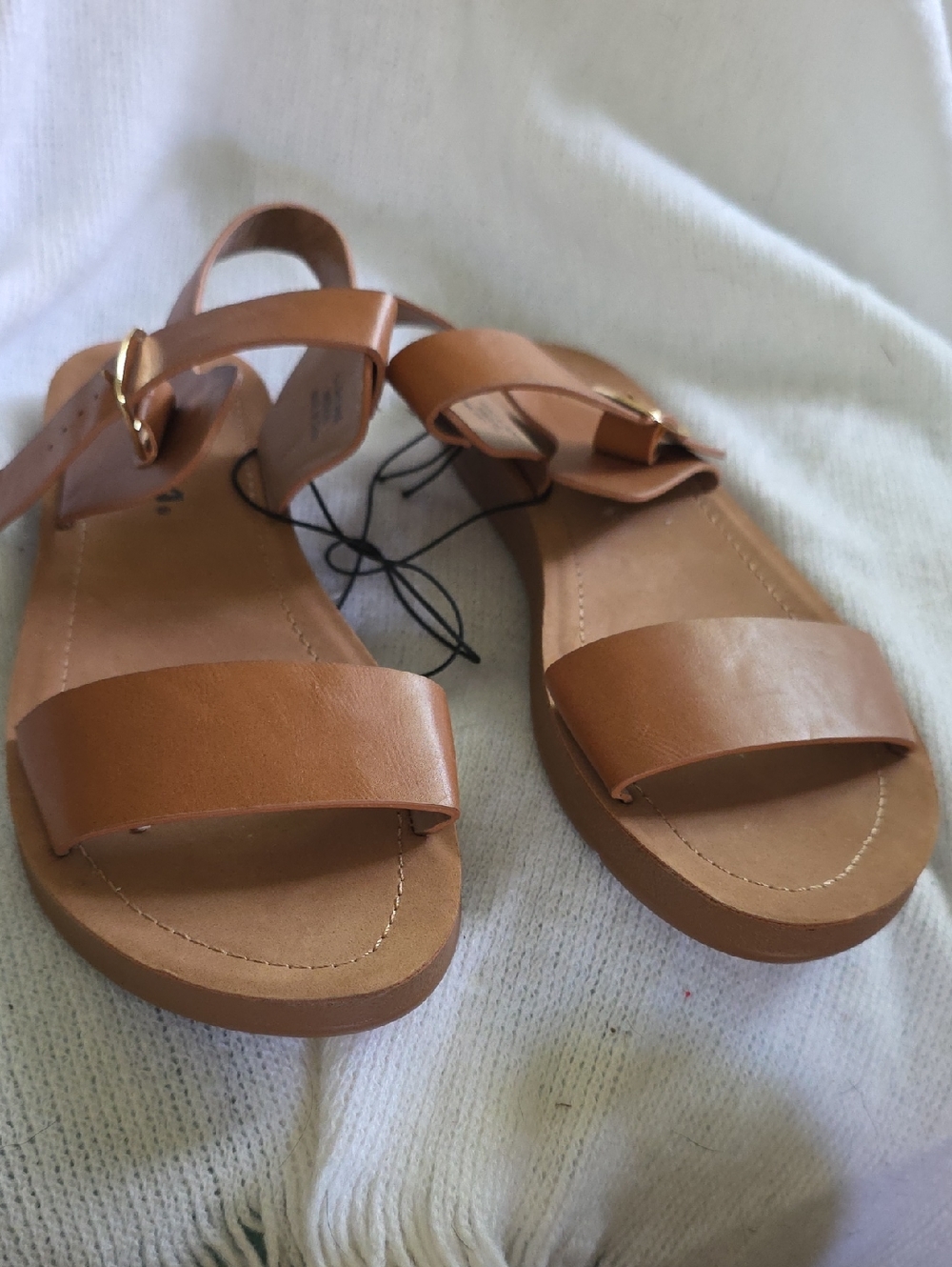 Soda Brown Open-Toe Slingback Sandals. 8.5.  NWOT